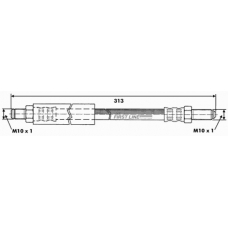 FBH6137 FIRST LINE Тормозной шланг