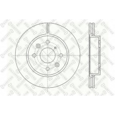 6020-3501V-SX STELLOX Тормозной диск