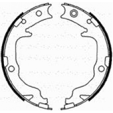 153-362 CIFAM Комплект тормозных колодок, стояночная тормозная с