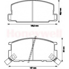 572219B BENDIX Комплект тормозных колодок, дисковый тормоз