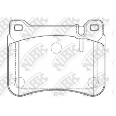 PN0037 NiBK Комплект тормозных колодок, дисковый тормоз
