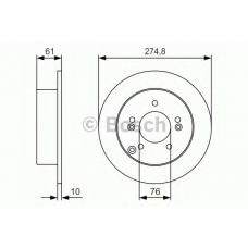 0 986 479 R10 BOSCH Тормозной диск