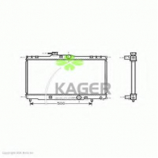 31-2054 KAGER Радиатор, охлаждение двигателя