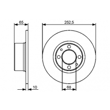 0 986 479 435 BOSCH Тормозной диск