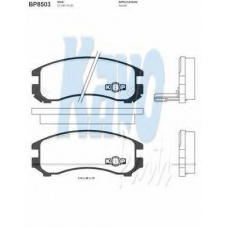 BP-8503 KAVO PARTS Комплект тормозных колодок, дисковый тормоз