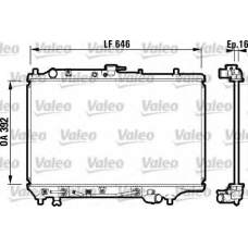 732362 VALEO Радиатор, охлаждение двигателя