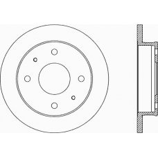 BDR1858.10 OPEN PARTS Тормозной диск