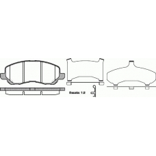 P9043.31 WOKING Комплект тормозных колодок, дисковый тормоз