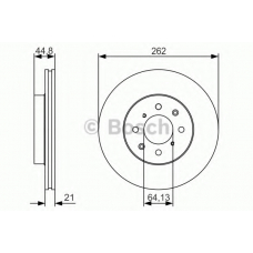 0 986 479 R80 BOSCH Тормозной диск