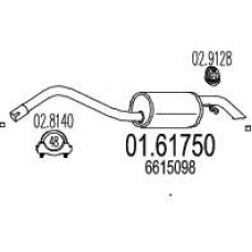 01.61750 MTS Глушитель выхлопных газов конечный