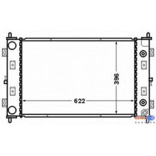 8MK 376 766-511 HELLA Радиатор, охлаждение двигателя