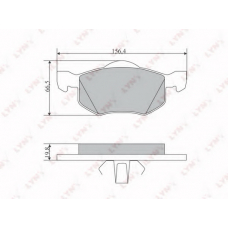 BD5115 LYNX Дисковые тормозные колодки advics