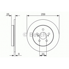 0 986 479 721 BOSCH Тормозной диск