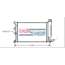 0700161 KUHLER SCHNEIDER Радиатор, охлаждение двигател