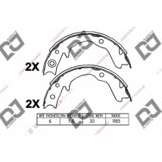 BS1378 DJ PARTS Комплект тормозных колодок