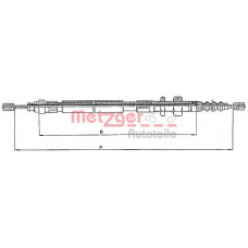 10.4683 METZGER Трос, стояночная тормозная система