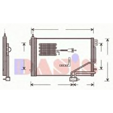123520N AKS DASIS Конденсатор, кондиционер