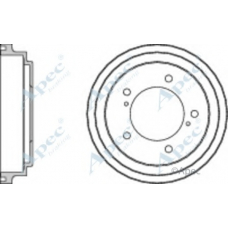 DRM9183 APEC Тормозной барабан