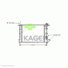 31-1999 KAGER Радиатор, охлаждение двигателя
