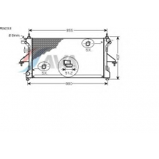 PEA2310 AVA Радиатор, охлаждение двигателя