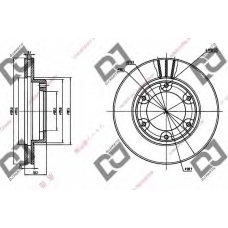 BD1239 DJ PARTS Тормозной диск