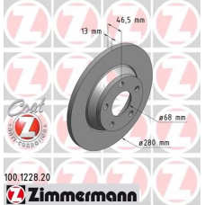 100.1228.20 ZIMMERMANN Тормозной диск