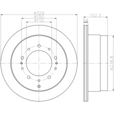 8DD 355 115-061 HELLA PAGID Тормозной диск