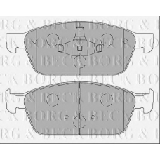 BBP2443 BORG & BECK Комплект тормозных колодок, дисковый тормоз