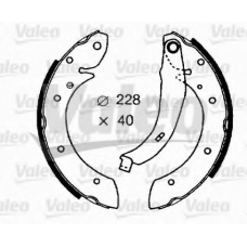 562630 VALEO Комплект тормозных колодок