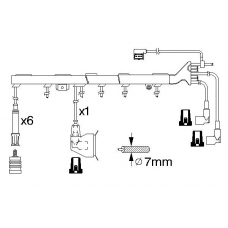 0 986 356 324 BOSCH Комплект проводов зажигания