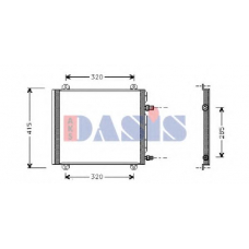 182480N AKS DASIS Конденсатор, кондиционер