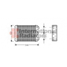 30006102 VAN WEZEL Теплообменник, отопление салона