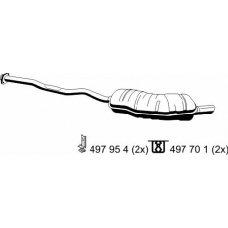 283151 ERNST Глушитель выхлопных газов конечный