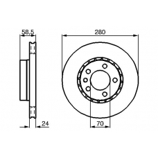 0 986 478 326 BOSCH Тормозной диск