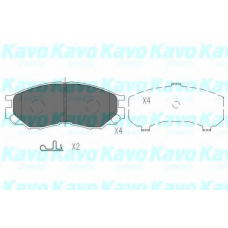 KBP-5508 KAVO PARTS Комплект тормозных колодок, дисковый тормоз