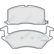 PAD720 APEC Комплект тормозных колодок, дисковый тормоз