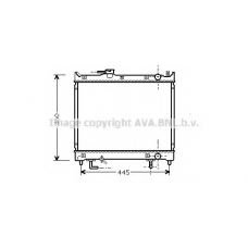 SZ2071 AVA Радиатор, охлаждение двигателя