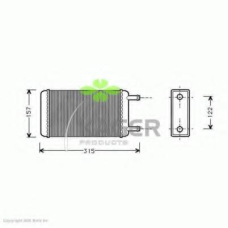32-0276 KAGER Теплообменник, отопление салона