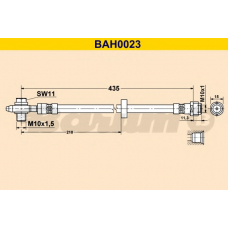 BAH0023 BARUM Тормозной шланг