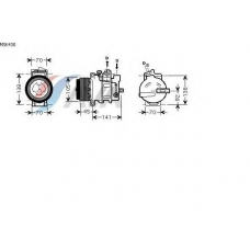 MSK430 AVA Компрессор, кондиционер