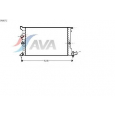 CN2072 AVA Радиатор, охлаждение двигателя