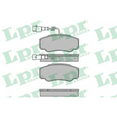 05P1662 LPR Комплект тормозных колодок, дисковый тормоз