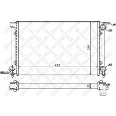 10-25004-SX STELLOX Радиатор, охлаждение двигателя