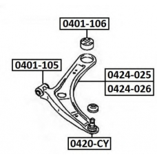 0401-105 ASVA Подвеска, рычаг независимой подвески колеса