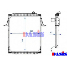 390290N AKS DASIS Радиатор, охлаждение двигателя