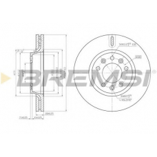 DBB601V BREMSI Тормозной диск