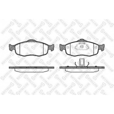 443 000-SX STELLOX Комплект тормозных колодок, дисковый тормоз