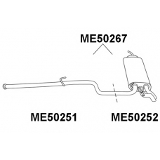 ME50267 VENEPORTE Глушитель выхлопных газов конечный