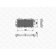 350213477000 MAGNETI MARELLI Радиатор, охлаждение двигателя