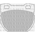 BBP1250 BORG & BECK Комплект тормозных колодок, дисковый тормоз